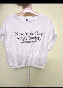 White NYC Active Society Graphic Tee