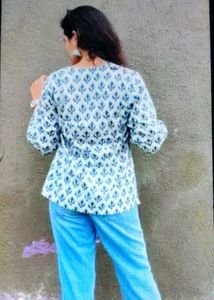 Stylish Printed Top and Bottom Jean
