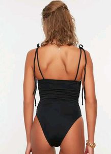 Elegant Black One-Piece Swimsuit