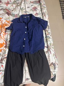 pack of 3 two  H&M shirts one trousers Zara