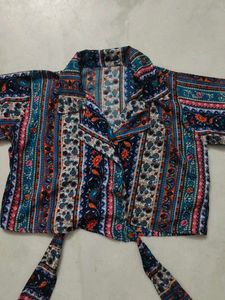 Boho Chic Tie-Front Top