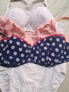 combo Of Four Imported Fabric Bra N Panty