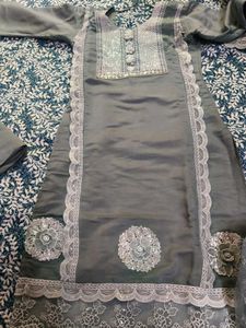 Elegant Grey Kurta Set