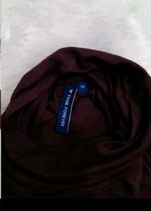 fitted helter neck top