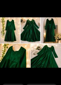 Elegant Emerald Green Gown
