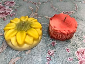 Decorative Floral Scented Candles