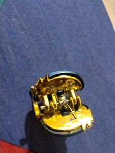 Blue - Gold Hair Clip