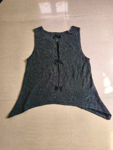 Sparkly Sleeveless Top with Bows