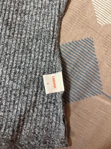 Ribbed Grey Bodysuit