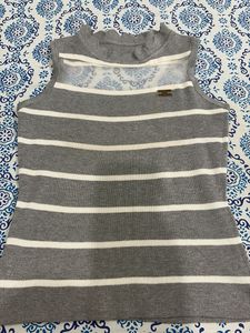 Knit Striped Sleeveless Top