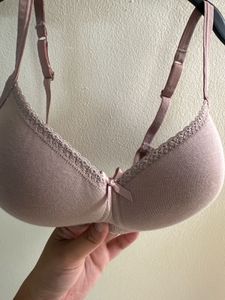 jockey mauve nude laced padded bra panty set