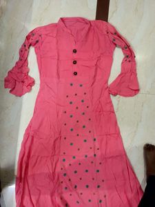 Heavy Pure Silk Gown Light Pink