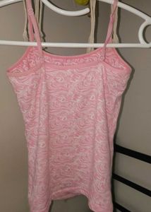 Pink Swirl Pattern Camisole Top