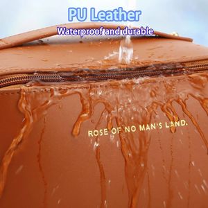 Imported Leather Ladies Makeup Bag