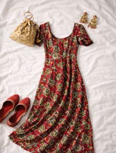 Beautiful Red Ethnic Gown