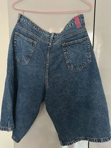 Dress Berry Vintage Wash Denim Shorts Bermuda