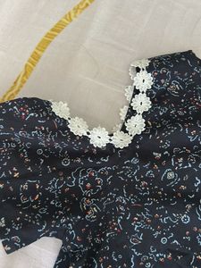 Floral Cold Shoulder Top