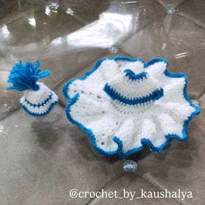 Handmade Crochet laddu gopal Dress 💙