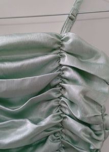 Mint Green Ruched Spaghetti Strap Top