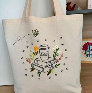 Hand Embroidered Tote Bag 👜