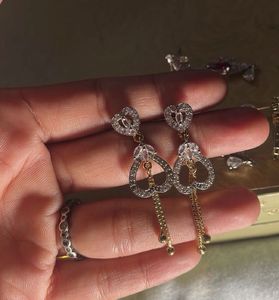 Elegant Heart Drop Earrings