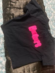 Black "Bonkers" Crop Top