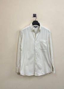 Classic White Button-Down Shirt