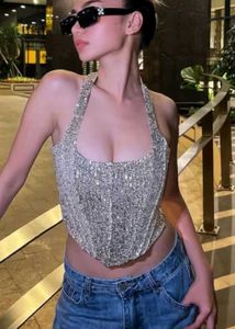 Sparkling Halter Neck corset
