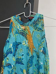Vibrant Floral Print Kurta
