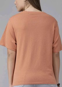 Casual Peach T-Shirt