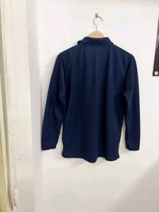 Men's Long Sleeve Navy Polo Shirt