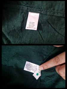 Plus Size Green Textured Top
