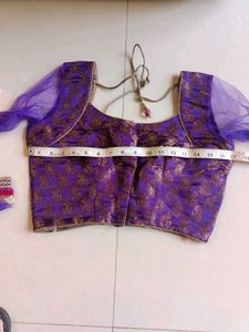 Purple Embroidered Lehenga Choli Set