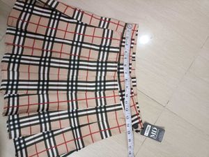 New Plaid Pleated Mini Skirt