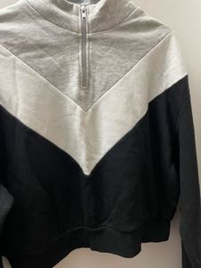 Colorblock Quarter Zip Sweatshirt
