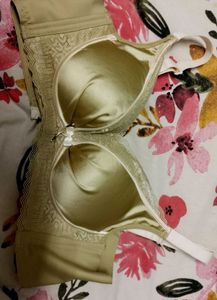 beautiful satin and Lace padded bra