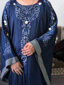 Elegant Navy Embroidered Kurta