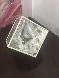 Unique Multi-Photo Cube Display rotatable
