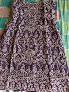 Elegant Purple Sharara with Embellished Border