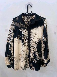 Stylish Printed Button-Down Shirt