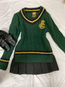 Vintage Style Green Sweater Vest
