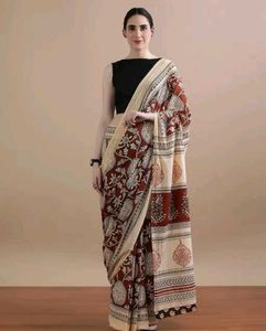 Elegant Printed Cotton Saree