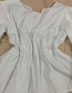 Chic White Peplum Blouse