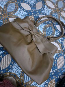 New Without Tag Office Handbag In Goldish Colour