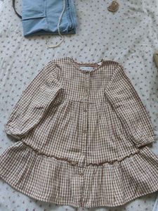 Chic Gingham Tiered Dress/Top/Shrug