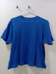 Blue Cropped T-Shirt
