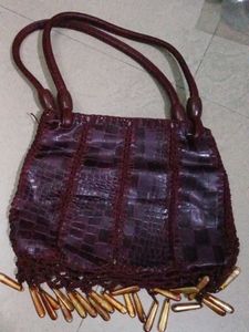 Crocodile Embossed Tote Bag