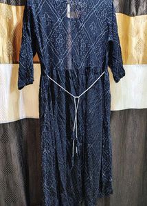 Stylish Black Bandhani Print Kurta