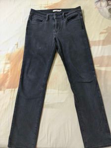 levis charcoal straight fit jeans