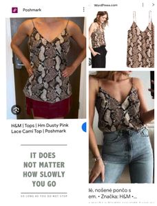 Trendy Snake Print Camisole Top